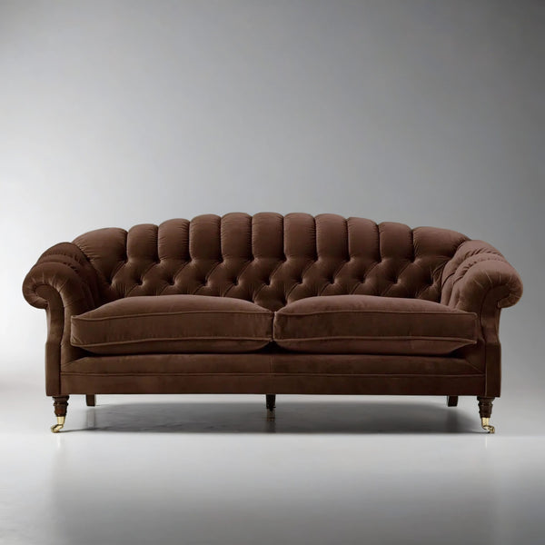 Resse Vintage Velvet 3- Seater Sofa