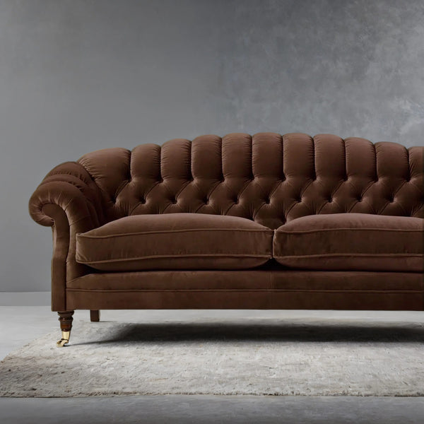 Resse Vintage Velvet 3- Seater Sofa