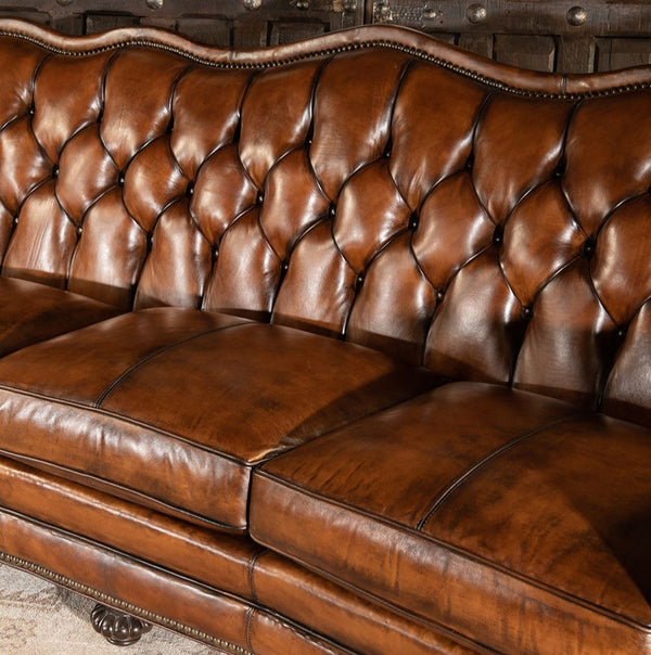 Brown Leather Sofa Bed for Stylish Comfort