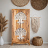 Cairo Hand Carved Tree Of life Mango Wood Wardrobe In Dual Tone