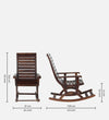 Comfort and Style Sheesham Wood Rocking Chair for Home