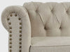Chesterfield Three Seater Couch - Sofa Beige