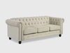 Chesterfield Three Seater Couch - Sofa Beige