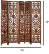 Rajasthani Carved White Mango Wood Handmade Room Dividers