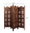 Handmade Wooden Room Separator In Brown Colour