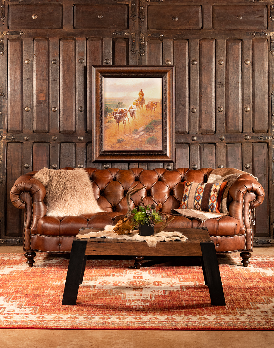Brown Leather Sofa For Timeless Comfort