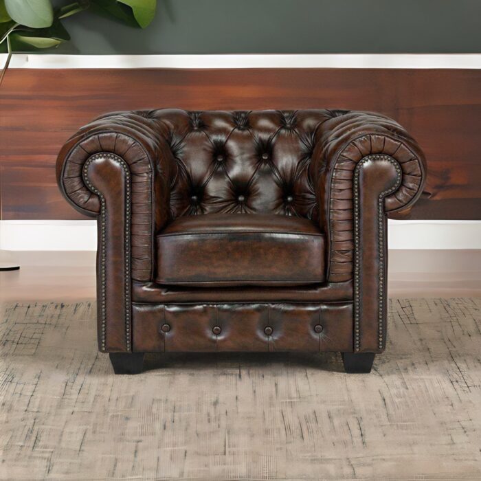 leather 1 seater sofa, one seater sofa