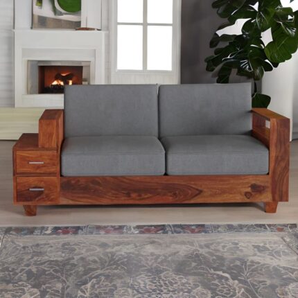 2 seater sofa set, wooden 2 seater sofa set