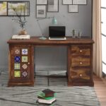 sheesham wood study table, wooden study table