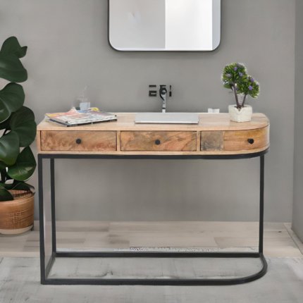 mango wood console table, wood console table