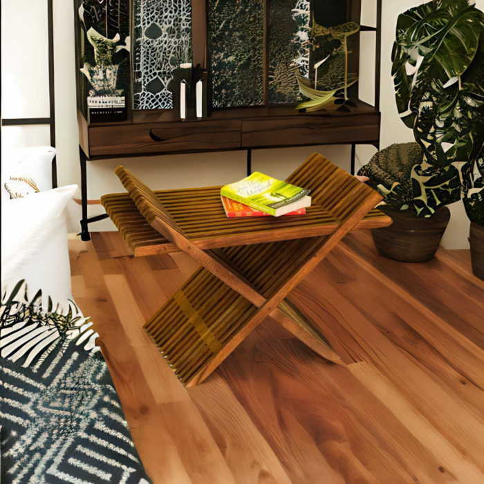 acacia wood side table