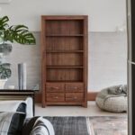 living room bookshelf, sheesham wood bookcase
