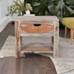wooden bed side table, 1 drawer bedside table