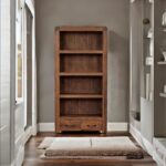 acacia wood bookcase, wood bookcase