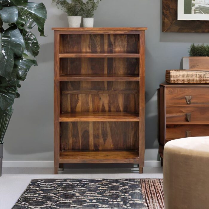 walnut bookshelf, sheesham wood bookshelf