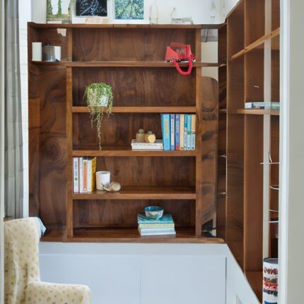 sheesham wood bookshelf, wooden bookshelf