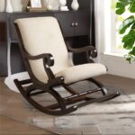 solid wood arm chair, rocking arm chair