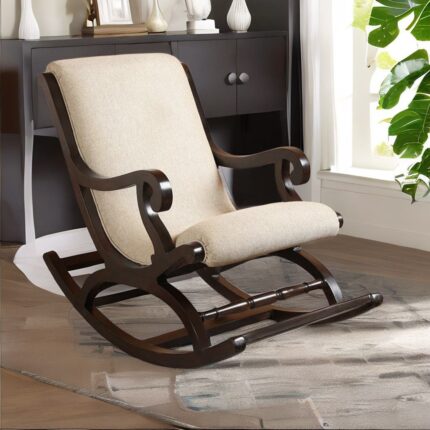 solid wood arm chair, rocking arm chair