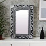 bone inlay mirror, inlay wall mirror