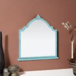 hand carved mirror, wooden wall mirror
