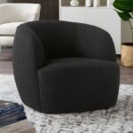 black accent chair, fabric accent chair