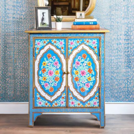 hand painted cabinet, painted cabinet