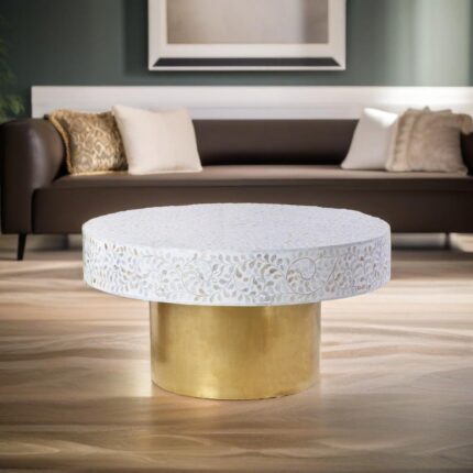 mother of pearl coffee table