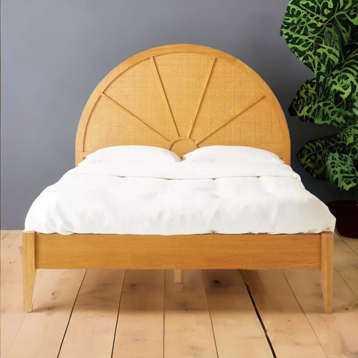king size cane bed