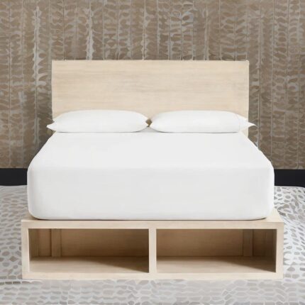 solid wood bed with storage