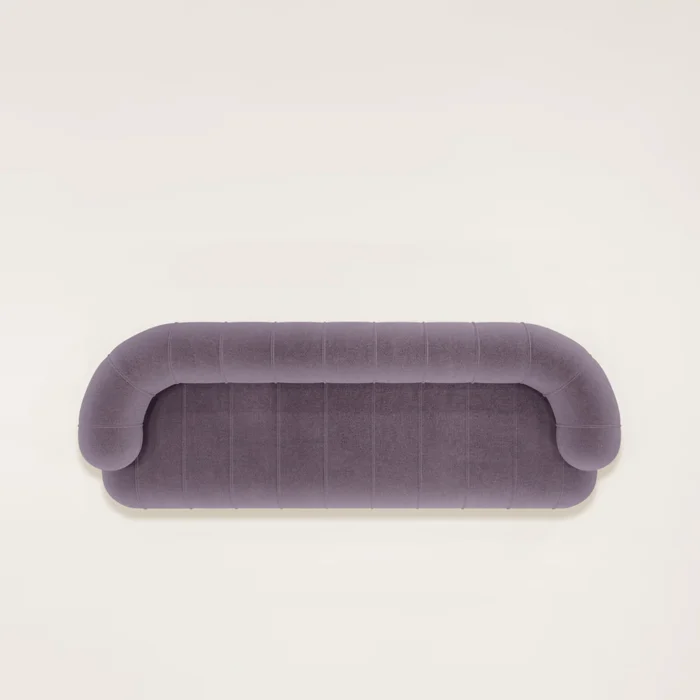 Hudson Sleek Velvet Upholstery Sofa - Image 4