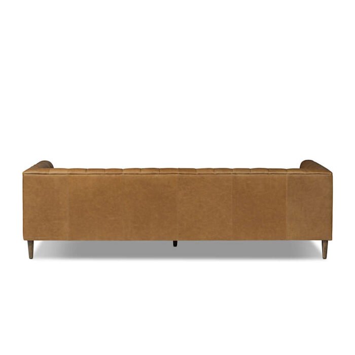 Viola Luxury Chesterfield Leather 4- Seater Sofa - Image 5