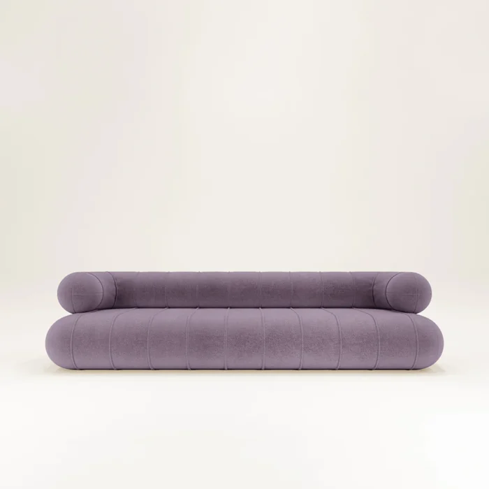 Hudson Sleek Velvet Upholstery Sofa - Image 2