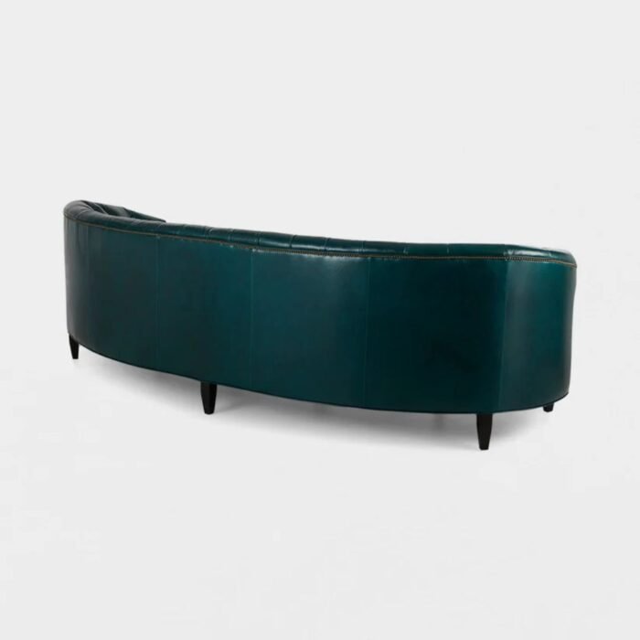 Violet Tufted 4- Seater Leather Sofa - Image 4