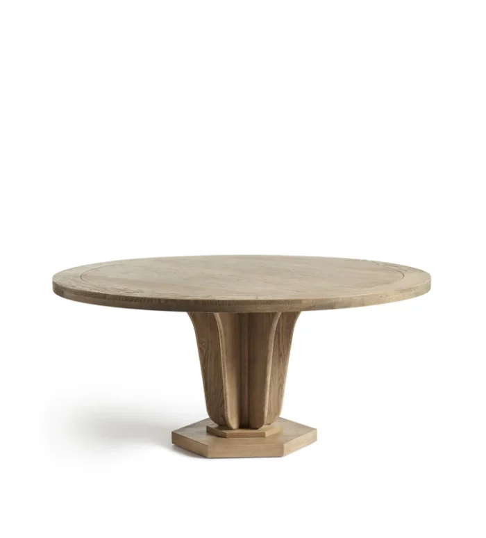 Zeitlos Solid Wood 6 Seater  Round Dining Table - Image 2