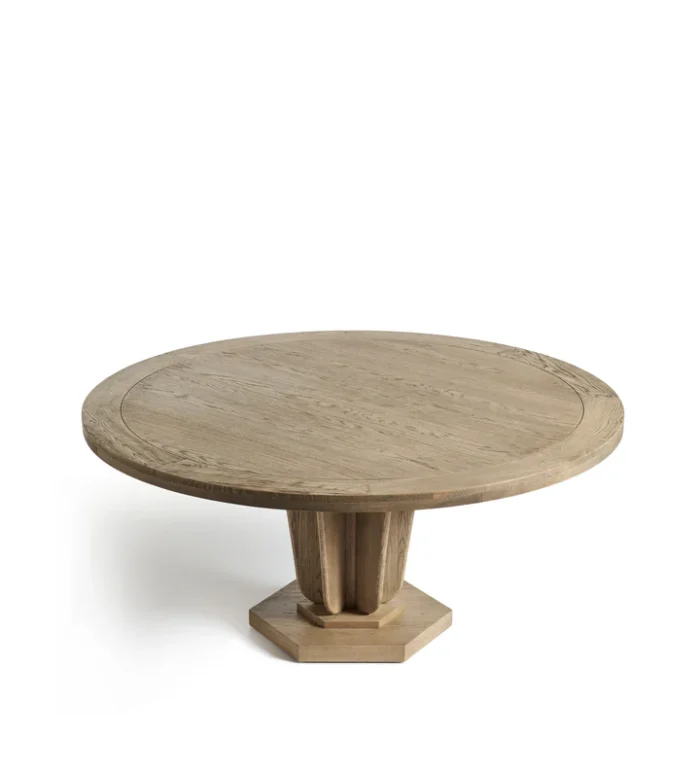 Zeitlos Solid Wood 6 Seater  Round Dining Table - Image 3