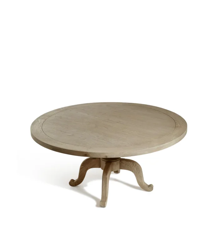 Adele Solid Wood 6 Seater Round Dining Table - Image 2