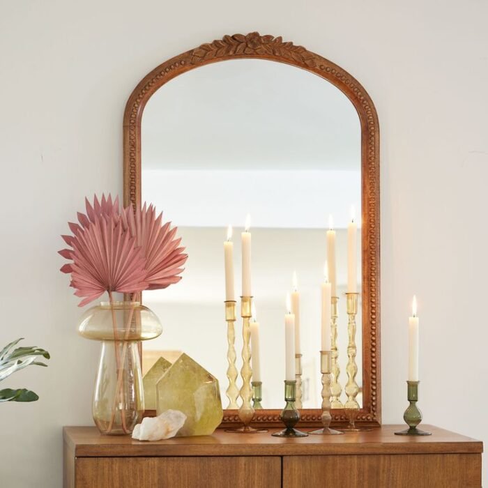 Amaya Hand Carved Vanity Mirror - Image 3
