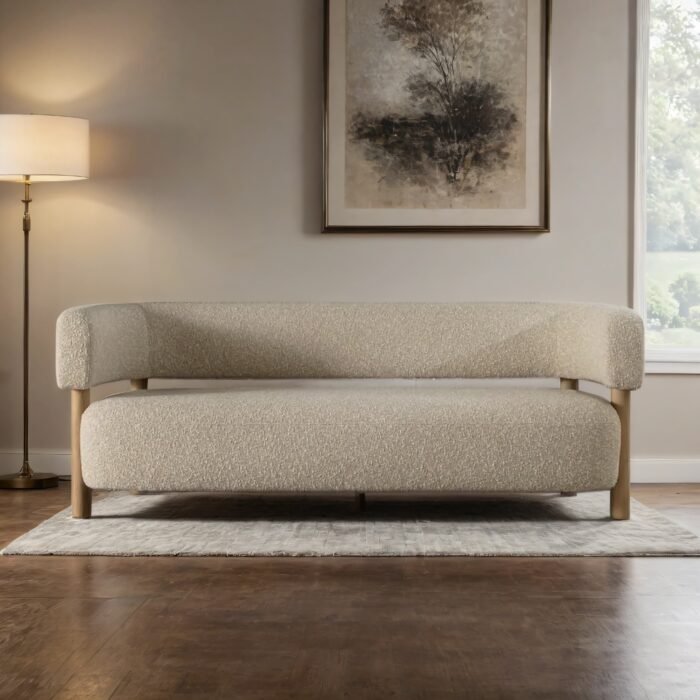 Doria Premium 3- Seater Boucle Sofa - Image 1