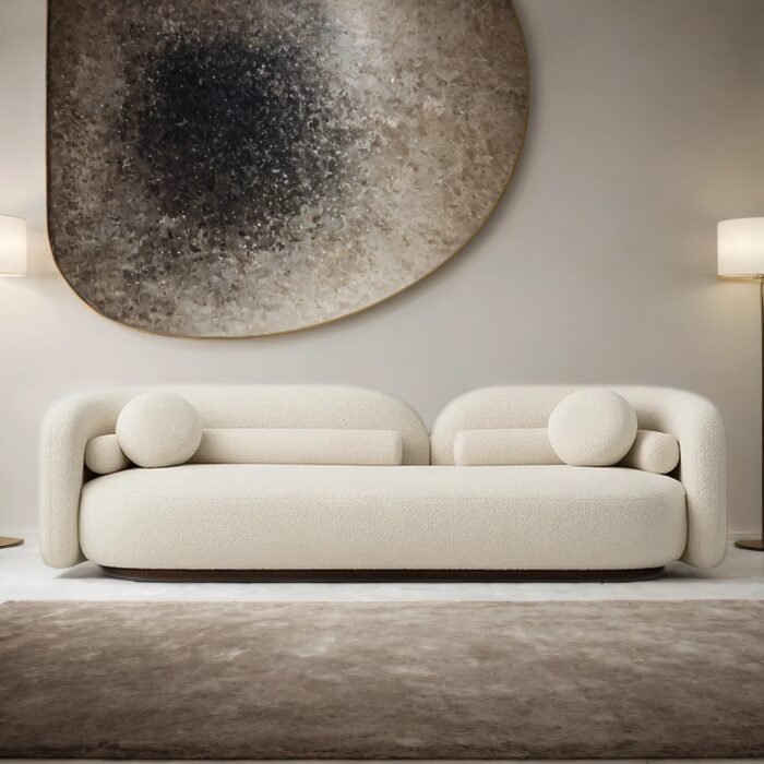 Casablanca Luxury 3- Seater Boucle Sofa - Image 1