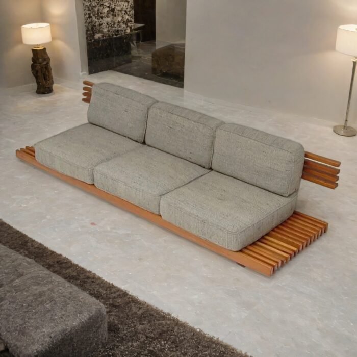 Irha Open-Slatted 3- Seater Sofa - Image 1