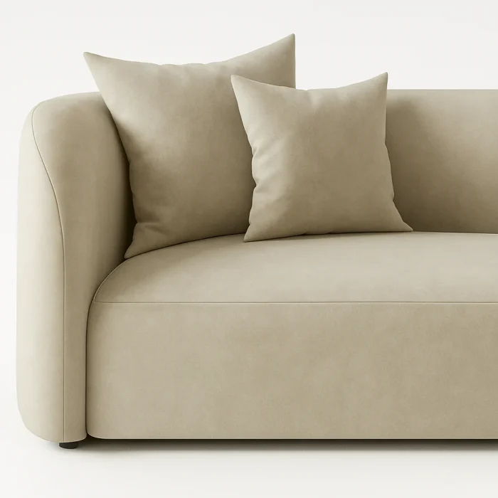 Lunea Luxury Curved 4 Seater Sofa - Image 2