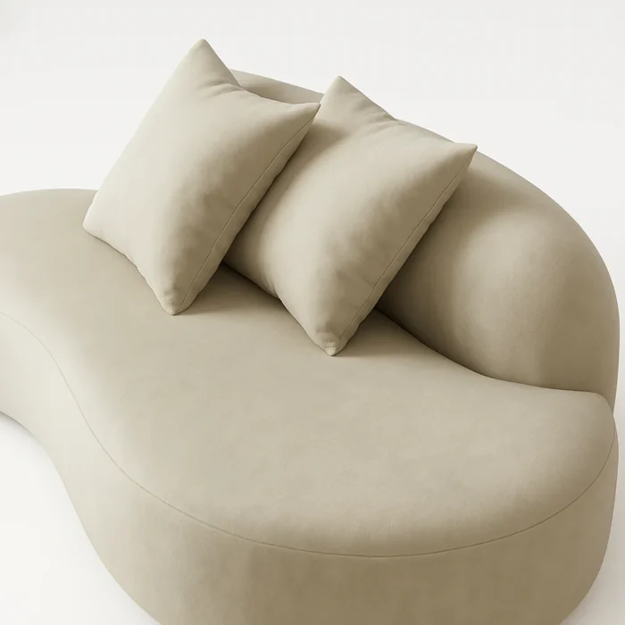 Lunea Luxury Curved 4 Seater Sofa - Image 3