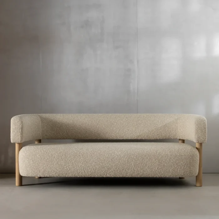 Doria Premium 3- Seater Boucle Sofa - Image 3